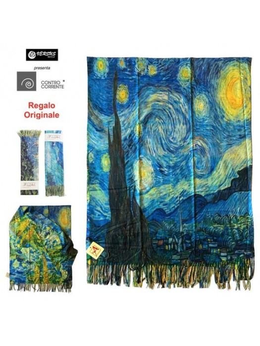 Scialle Stola Pashmina Donna Calda e Leggera Van Gogh CC-GIB17